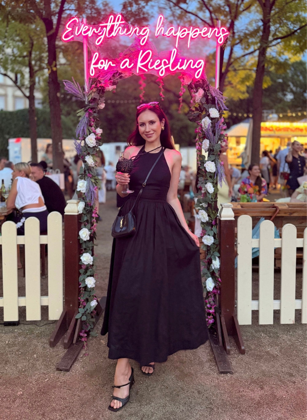 Weinglastasche zum Umhängen | Glitter Edition