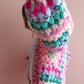 Gimme Candy Cardi | Handmade crochet cardigan made of alpaca &amp; mohair