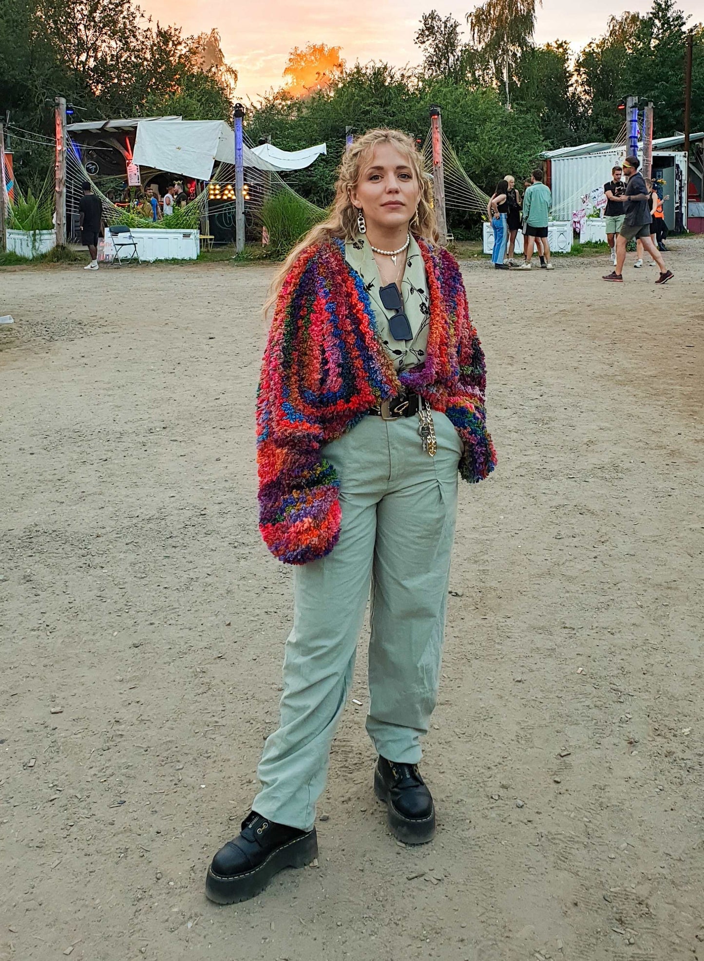Fake Fur Cardigan Merino